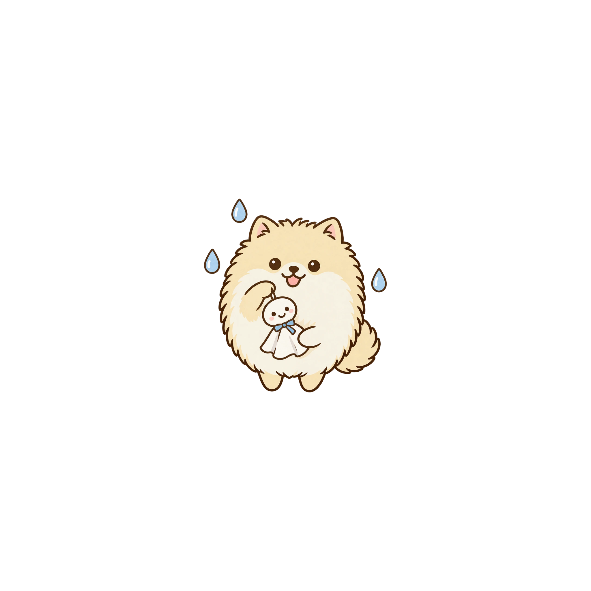 ポメラニアン てるてる坊主